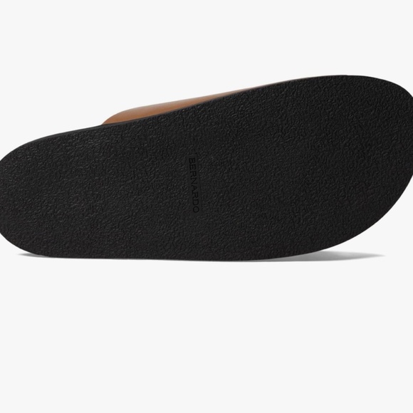 NEW Bernardo Evie Leather Slide 7.5 luggage antique calf - Picture 6 of 6